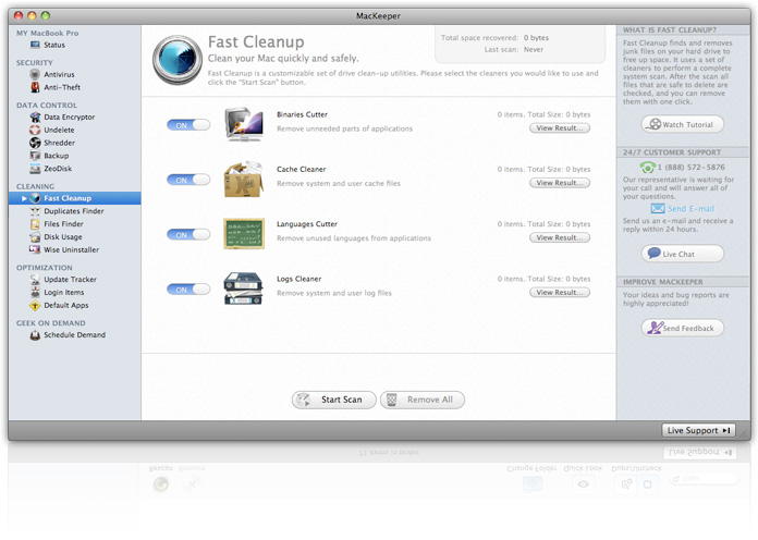 mackeeper software preview of features and benefits